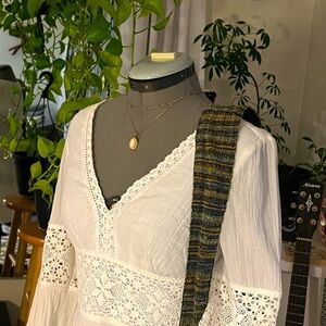 Beautiful Boho Lacy Trim Beachy INC Adult Small / Size 6 Dress, New With Tags!